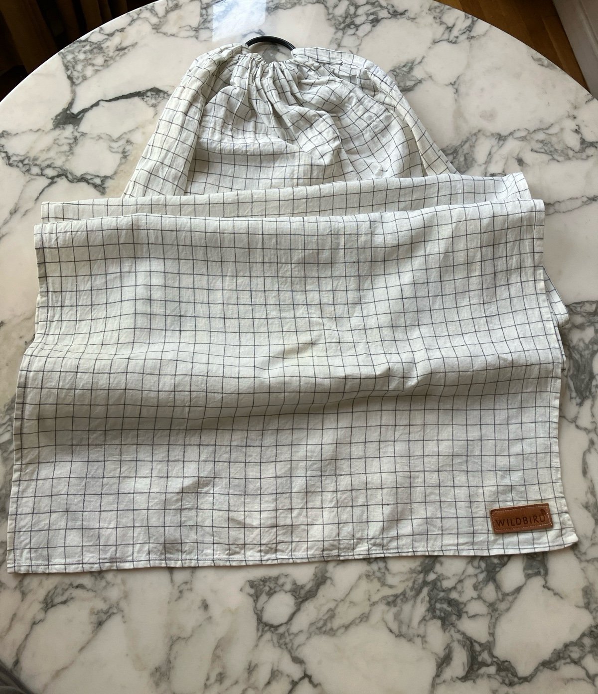 WildBird Ring Sling- White Windowpane Standard Length