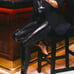 Spanx Faux Leather Sequin Leggings SZ M
