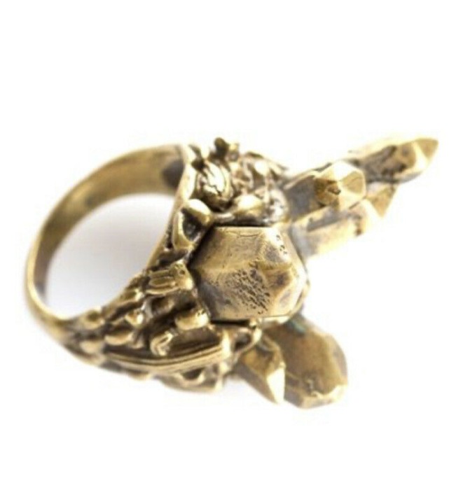 Spell & the Gypsy Collective Desert Sunset Ring Brass Sz 6