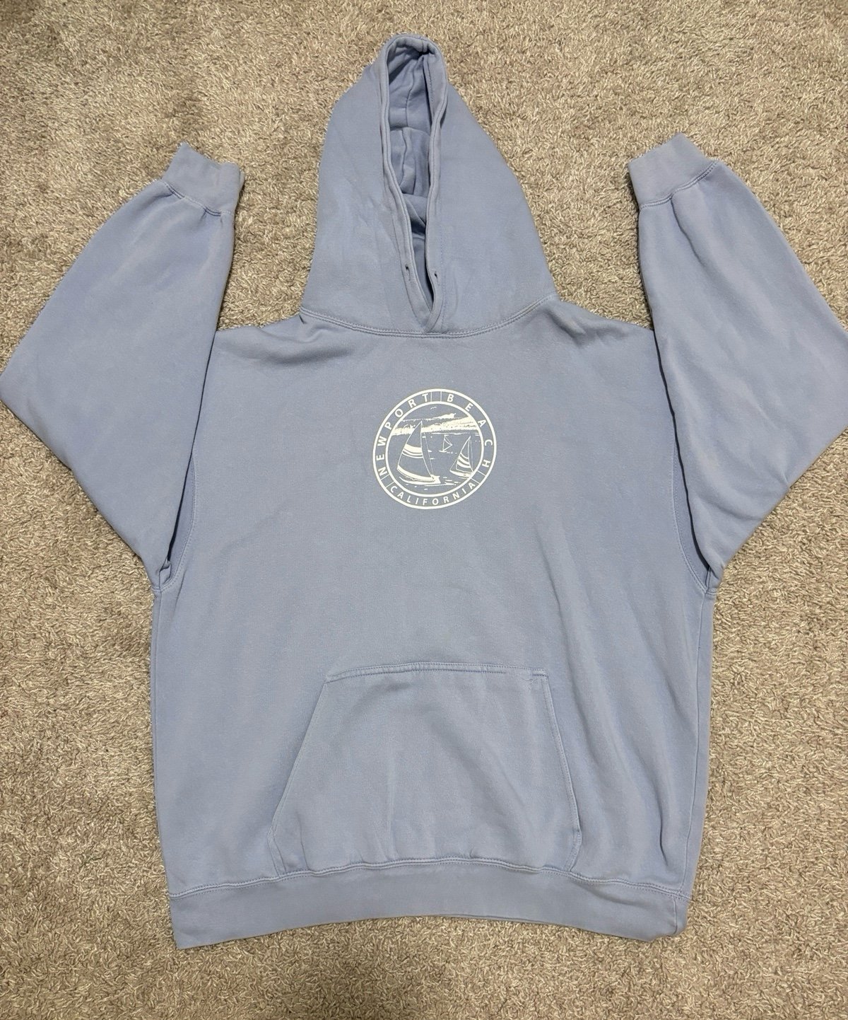 brandy melville blue newport beach hoodie