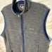 Mens Patagonia Fleece Vest Gray/Blue Size Large
