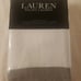 Ralph Lauren Euro Sham Linen Flora White Gray NEW