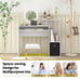 Home Office Computer Desk Space-saving Study Writing Desk with Keyboard Tray