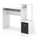 Home Office Computer Desk Space-saving Study Writing Desk with Keyboard Tray