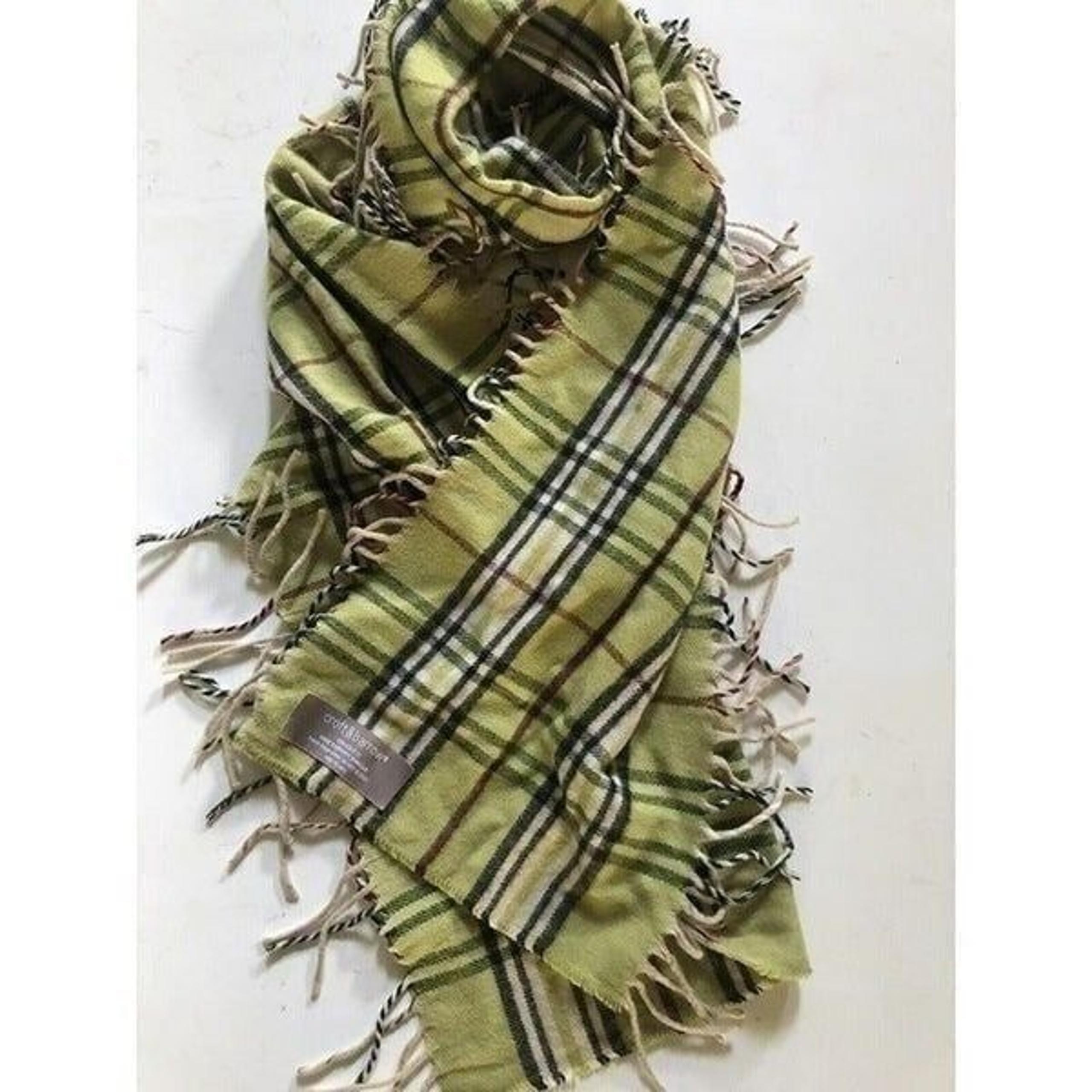 Croft & Barrow Plaid Scarf Made In Germany 100% Acrylic