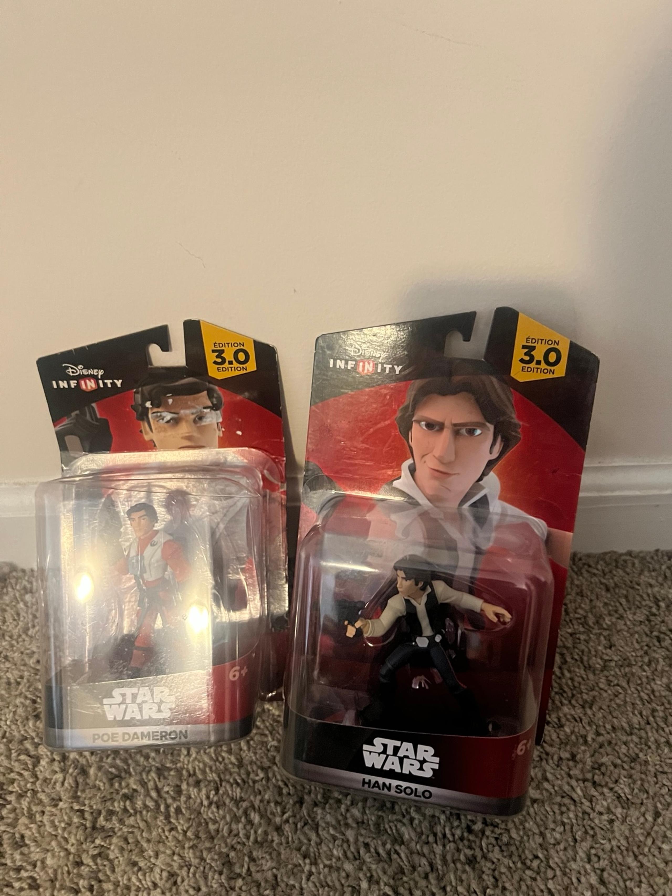 Disney Infinity 3.0 Star Wars Han Solo,Poe dameron Action Figures