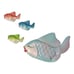B. Studios Four Chalkware Anthropomorphic Vintage MCM Kitschy Fish Wall Decor