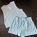 Victoria's Secret M TANK+SHORTS SET powder BLUE