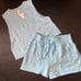 Victoria's Secret M TANK+SHORTS SET powder BLUE