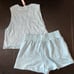 Victoria's Secret M TANK+SHORTS SET powder BLUE