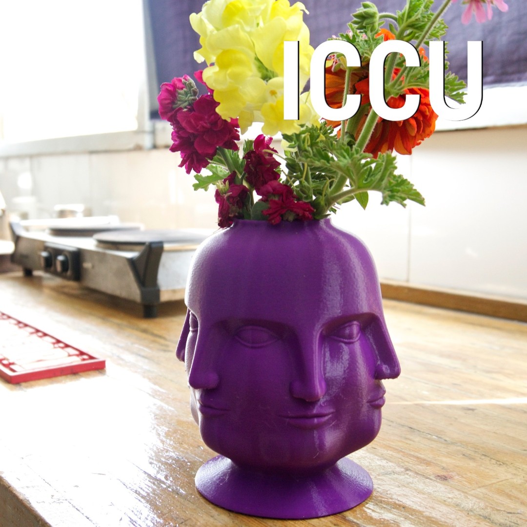3D Shook ICCU Vase Decor for Weddings, Dinner Table, Party, Living Room, Bedroom