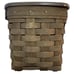 Longaberger Tall Tissue Basket with Lid Deep Brown Rare 2006 DW Signature