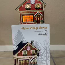 Department 56 Alpine Village Violin Maker! HARD TO FIND! Rare & Retired! New!