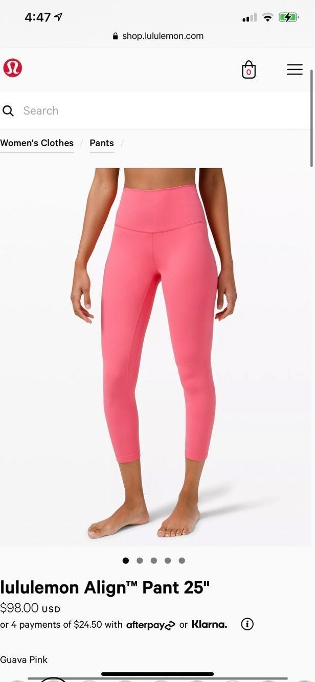 NWT Lululemon Align Pant 25 Guava Pink
