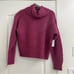 Equipment Femme Cowl Neck Ribbed Raspberry Ledra Sweater - NWT - XS