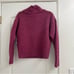 Equipment Femme Cowl Neck Ribbed Raspberry Ledra Sweater - NWT - XS