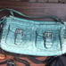 Blue Reptile Pattern Purse