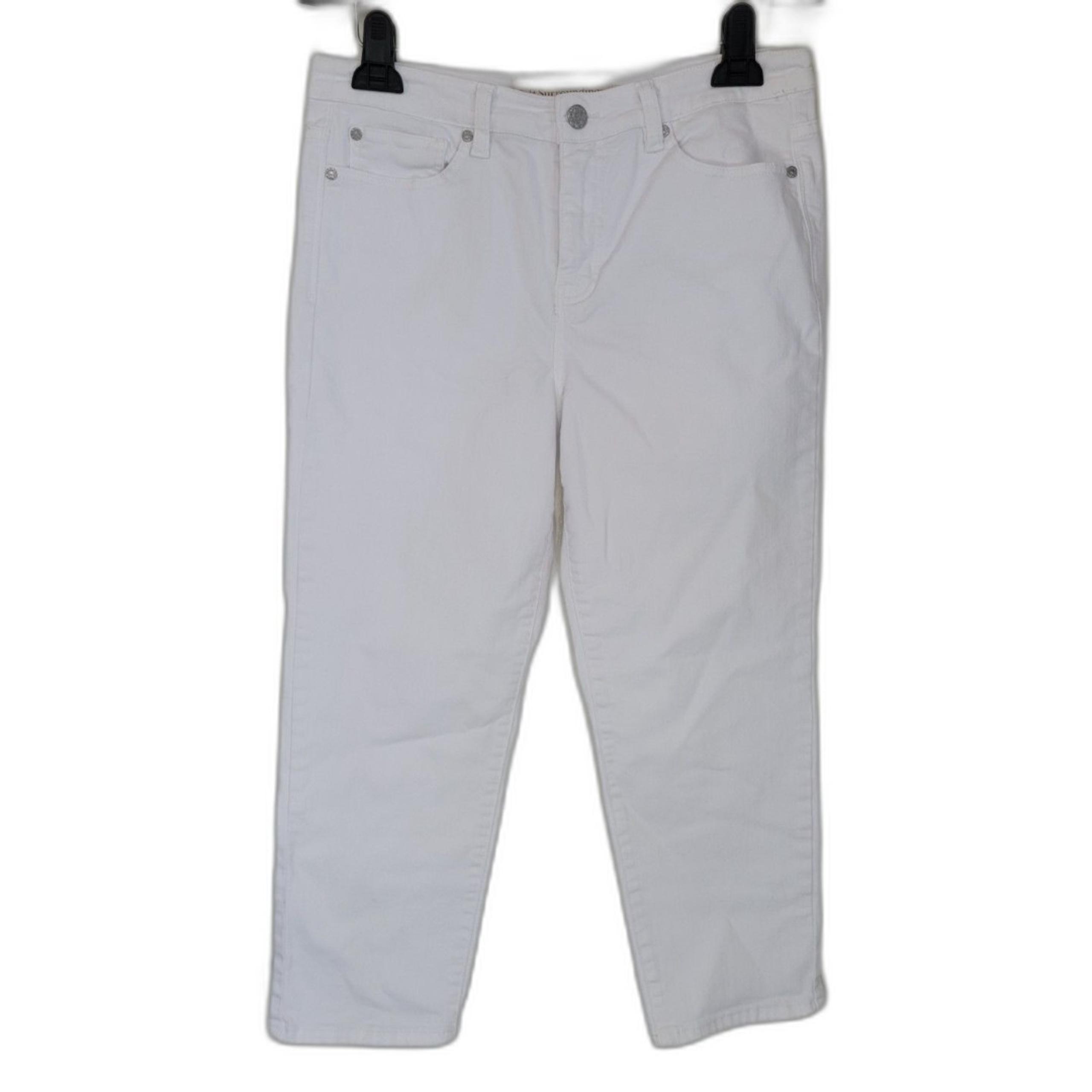 Soft Surroundings White Cropped Capri Pants