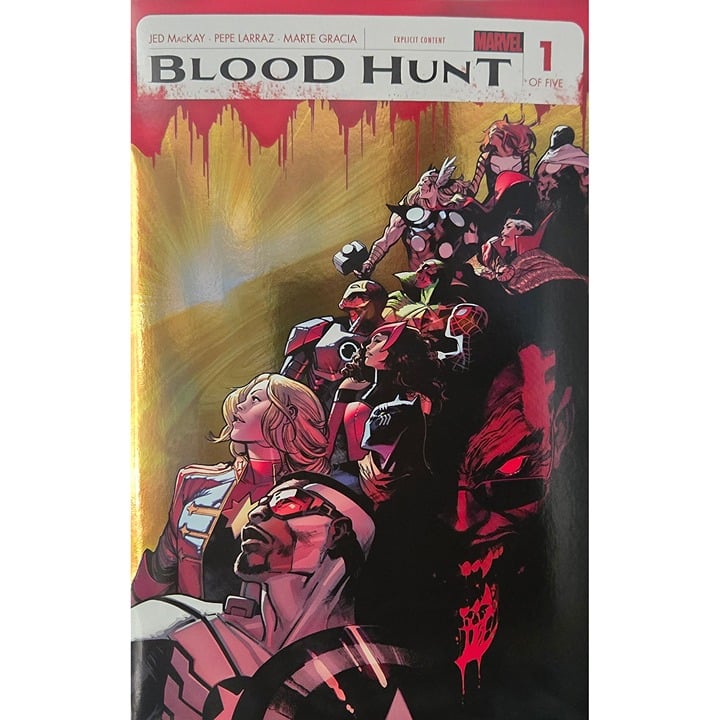 BLOOD HUNT #1 PEPE LARRAZ - MARVEL '24 GOLD FOIL VARIANT LIMITED TO 300
