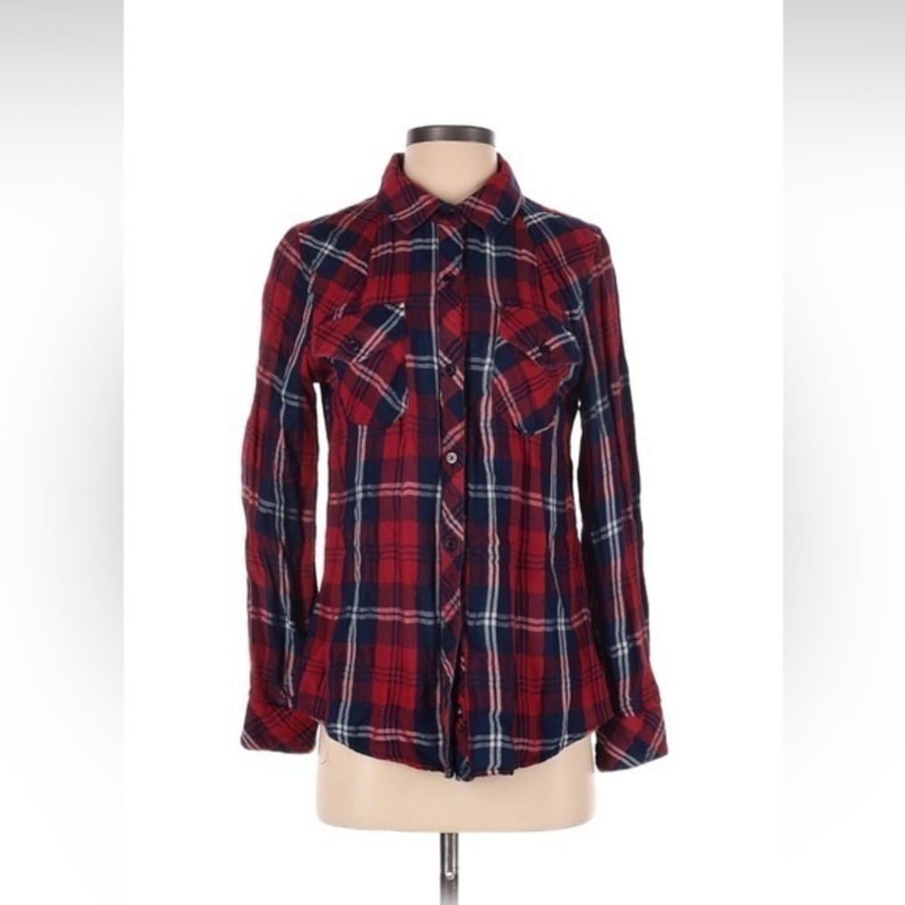 Rails Xs long sleeve plaid button down shirt