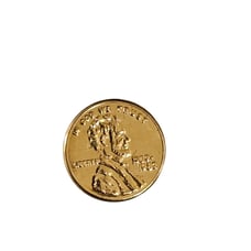 Vintage Mini 14K - Gold Souvenir Lincoin Penny 1909-1982