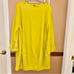 IC by Connie K Boat Neck Stand Collar Balloon Top Acid Neon Yellow Size Large