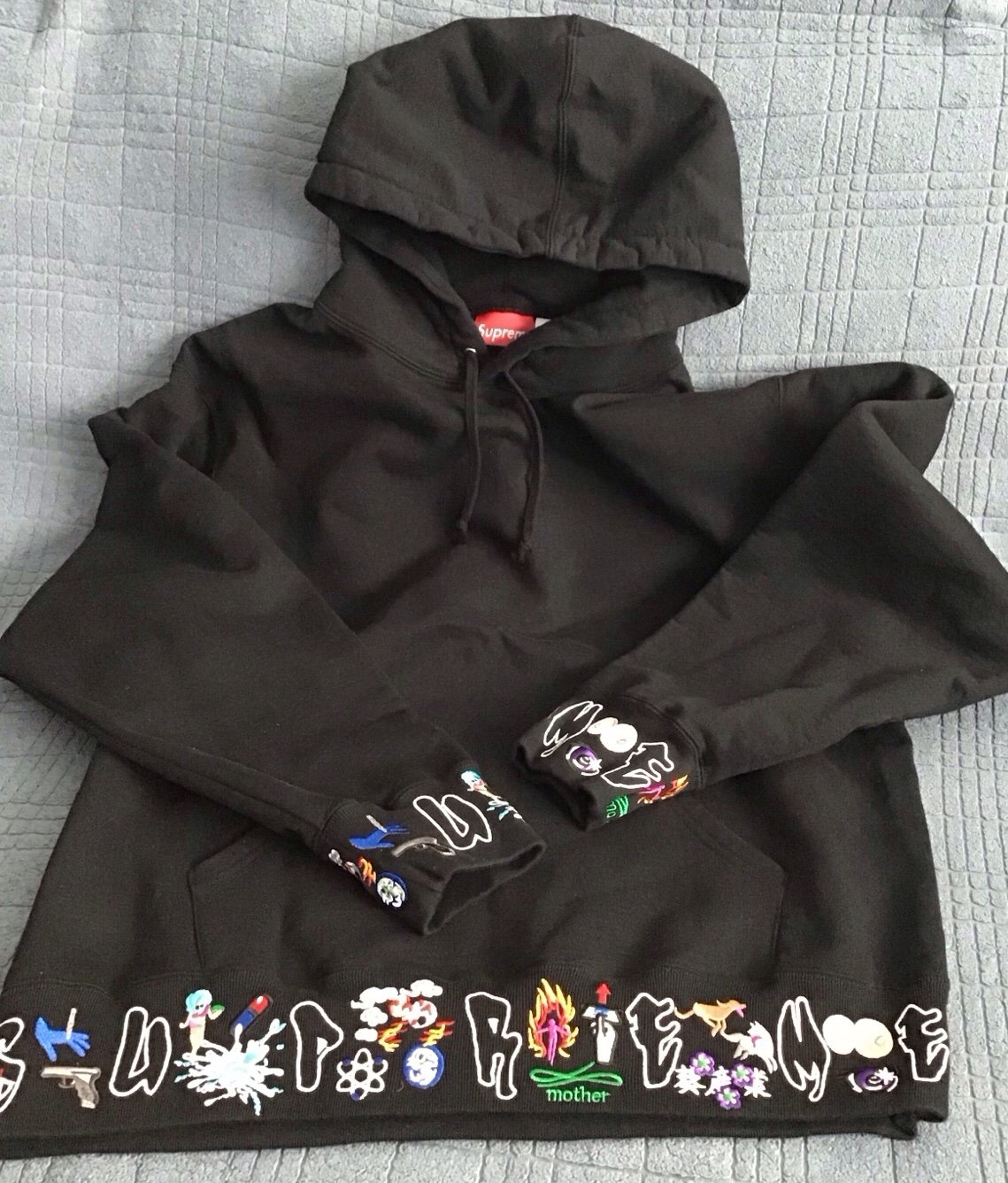 Buy Supreme AOI Icons Hooded Sweatshirt 'Dark Aqua