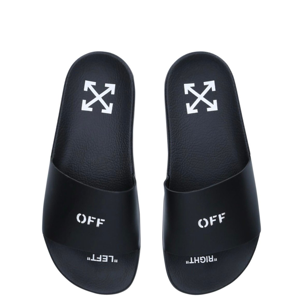 Black “Off-White” Slides