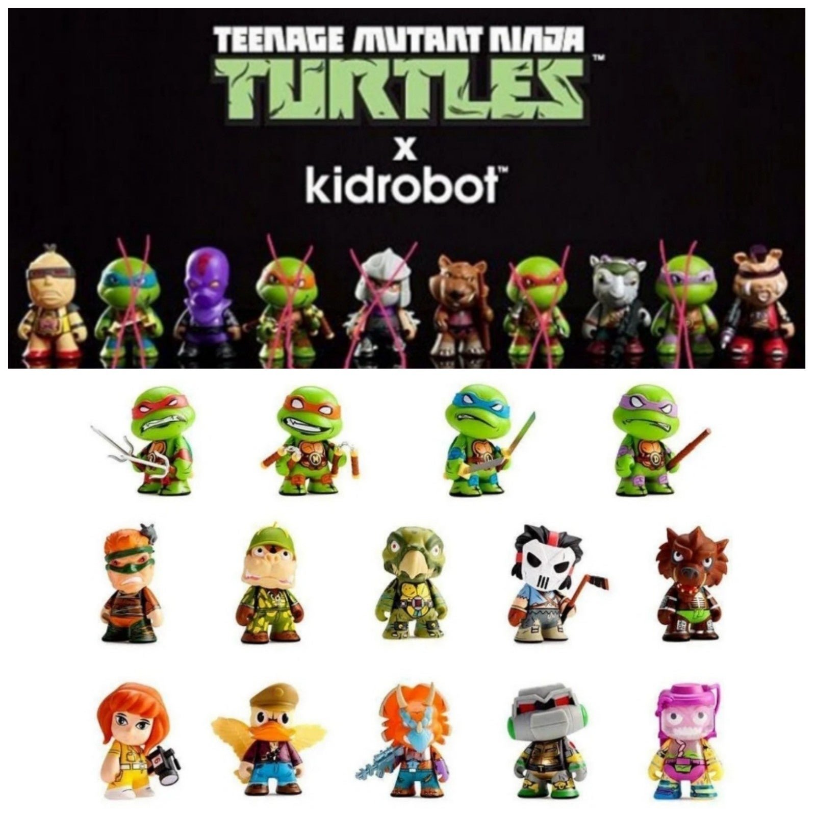 TMNT Kidrobot Minis Lot