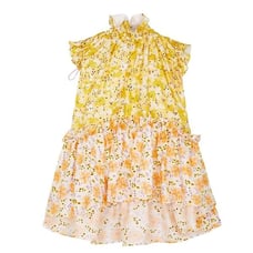 BROGGER Karo Floral-Print Silk-Twill Top NWOT Size Small