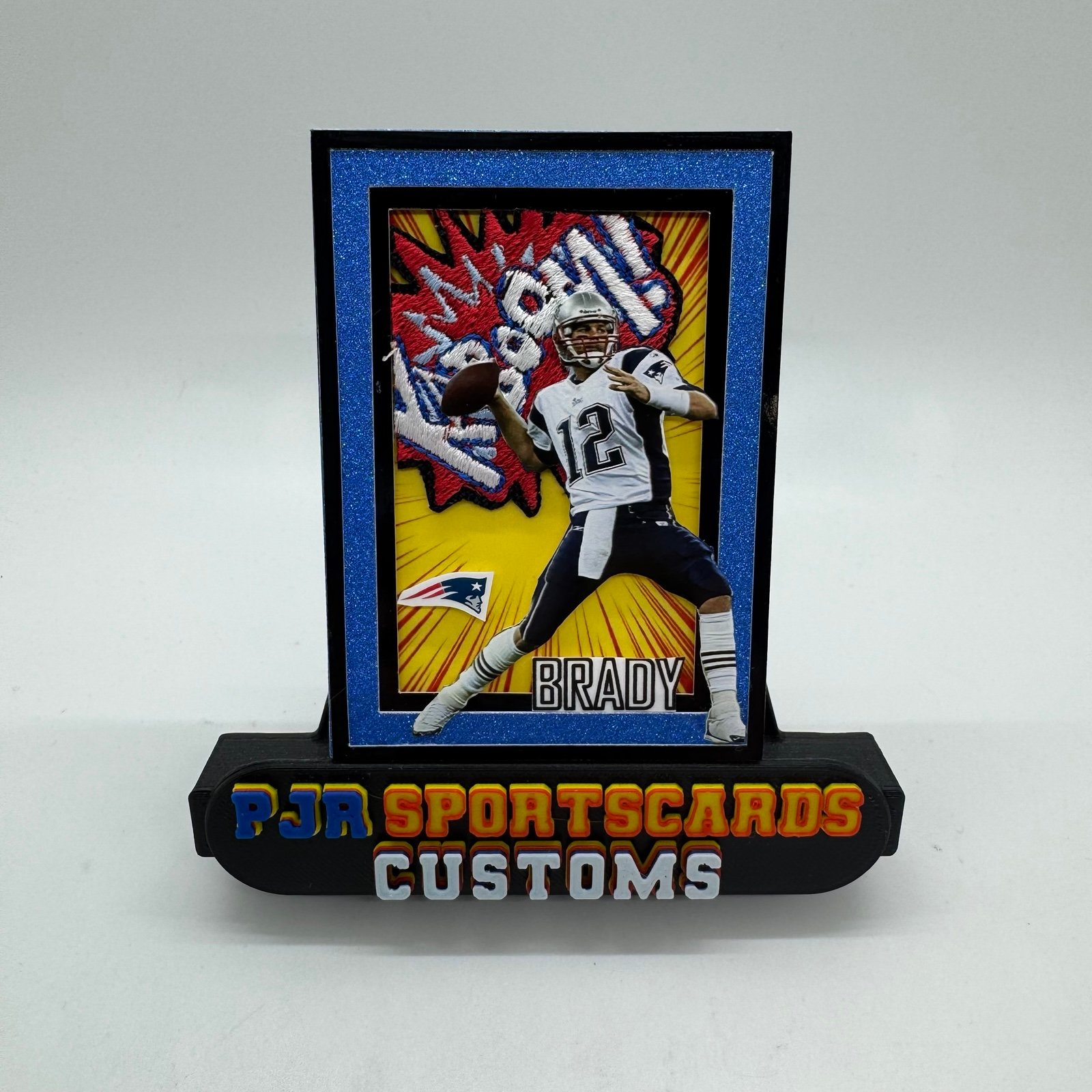 Custom made art card ACEO of Tom Brady New England Patriots