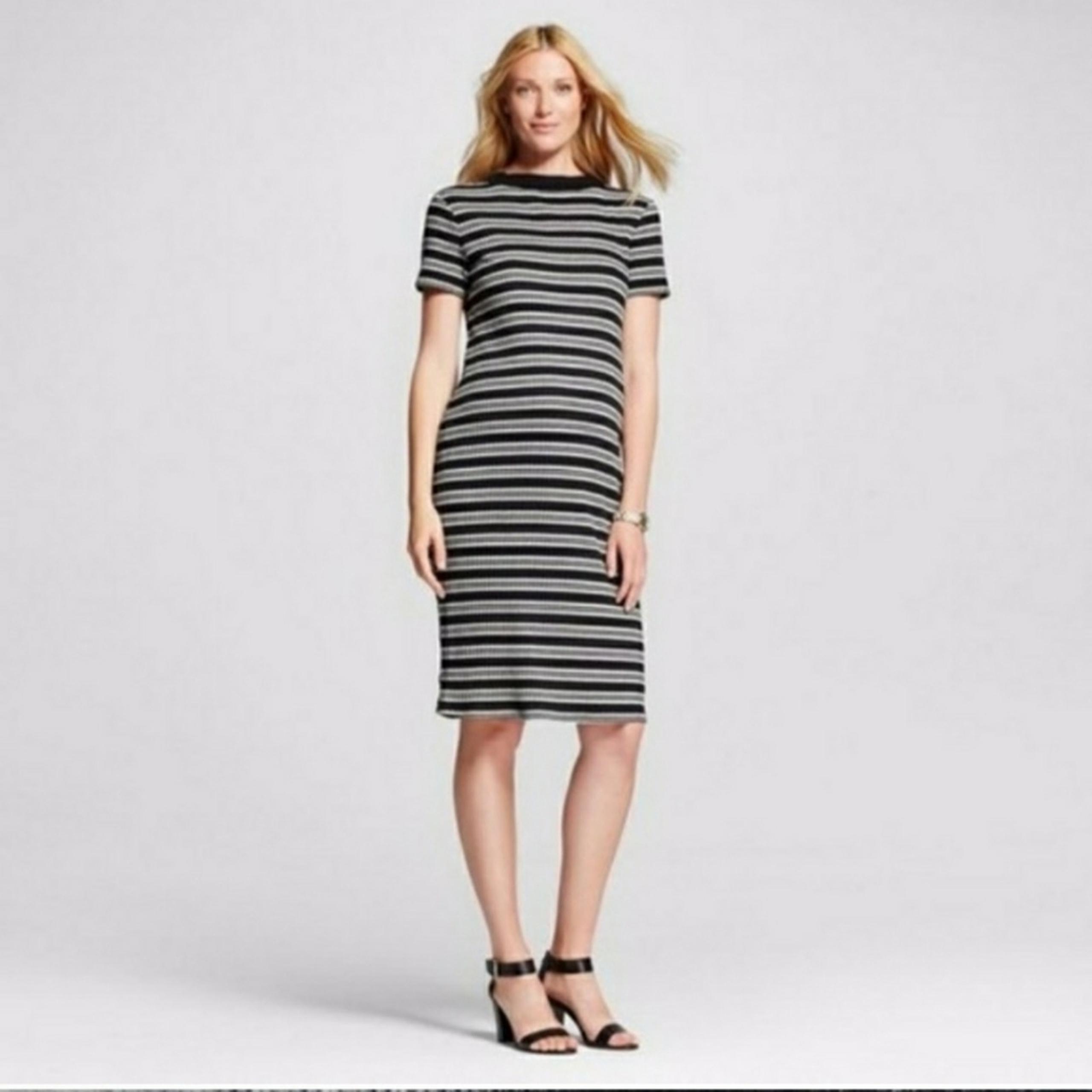 New Liz Lange Maternity Striped Knit Dress XL