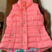 Lilly Pulitzer Size Small Syd Quilted Down Puffer Vest Pink Puff Coral Isabelle
