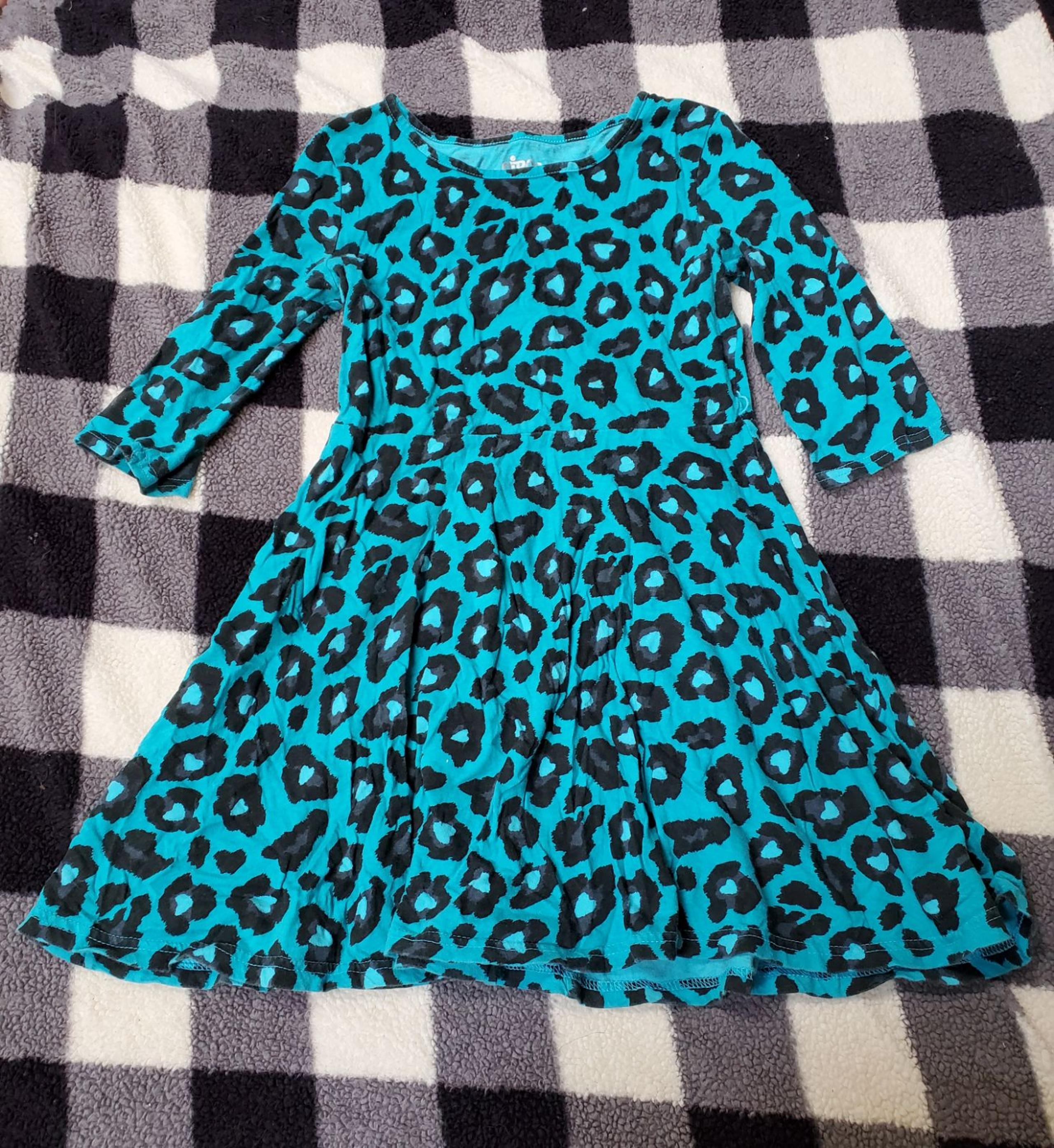 Circo leopard girls dress L (10-12)