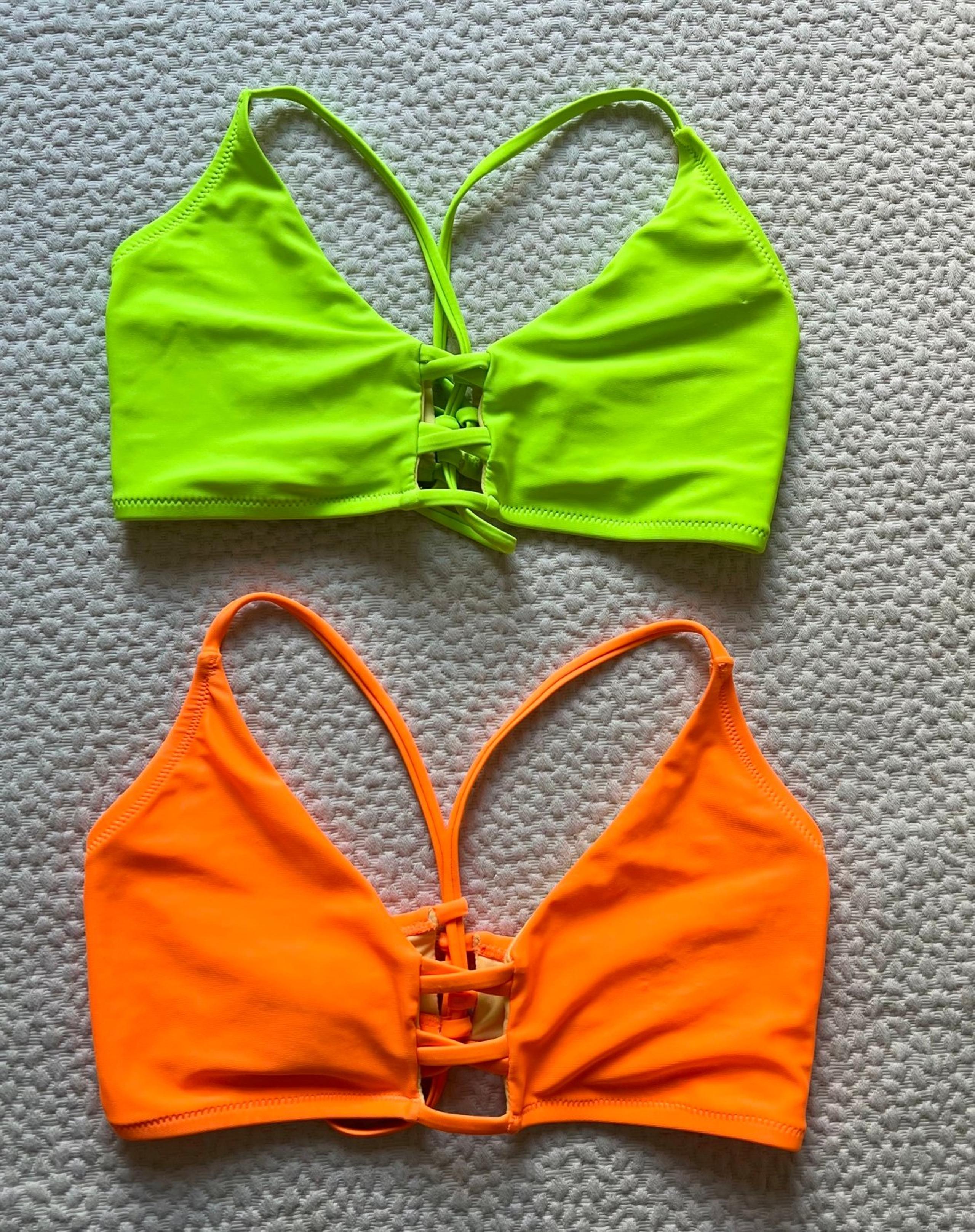 RELLECIGA Women's Strappy Bikini Tops (size M)