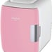 Mini Fridge for Bedroom Car, Office Desk Pink