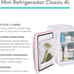 Mini Fridge for Bedroom Car, Office Desk Pink