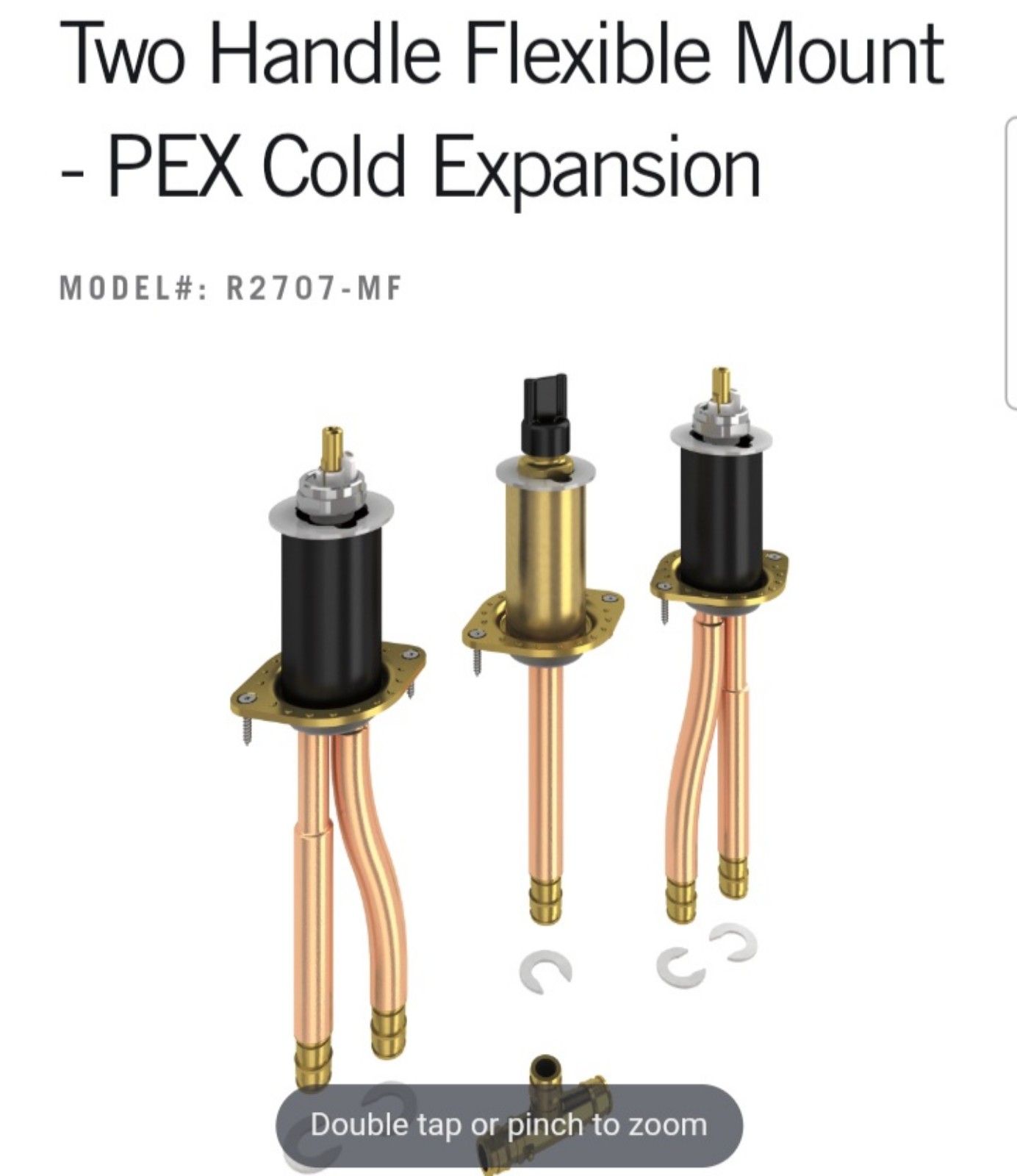 DELTA Roman Tub Rough Expansion PEX Water Valves