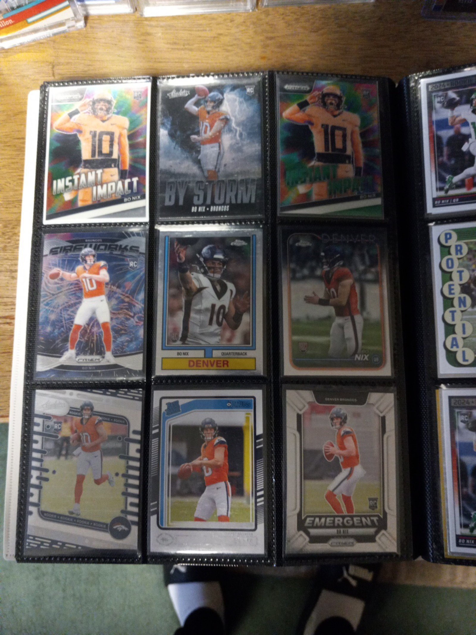 Bo Nix rookie card lot..LOOK AT ALL PICS...