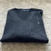 POLO RALPH LAUREN charcoal grey v neck sweater NWOT washable merino wool size L
