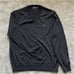 POLO RALPH LAUREN charcoal grey v neck sweater NWOT washable merino wool size L