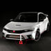 BRAND NEW 2PCS GHOST SHAPED RED JDM TSURIKAWA RING White Handle Strap Drift