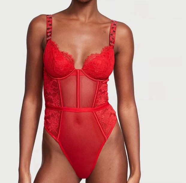 Victoria ’s Secret Very Sexy Shine Strap Teddy