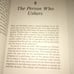 The person who ushers softback book used religion