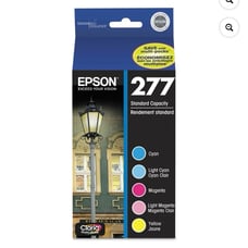 Epson T277920-S 360 Page-Yield T277920-S (277) Claria Ink - Cyan/Light Cyan/Ligh
