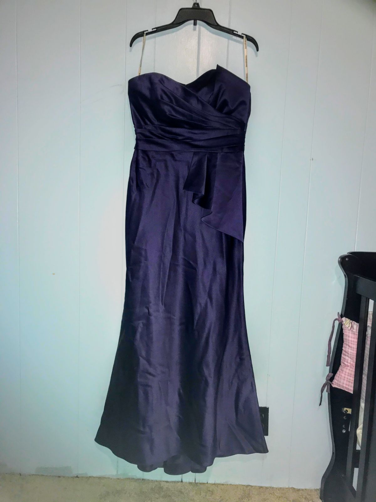 Bridesmaids purple dress