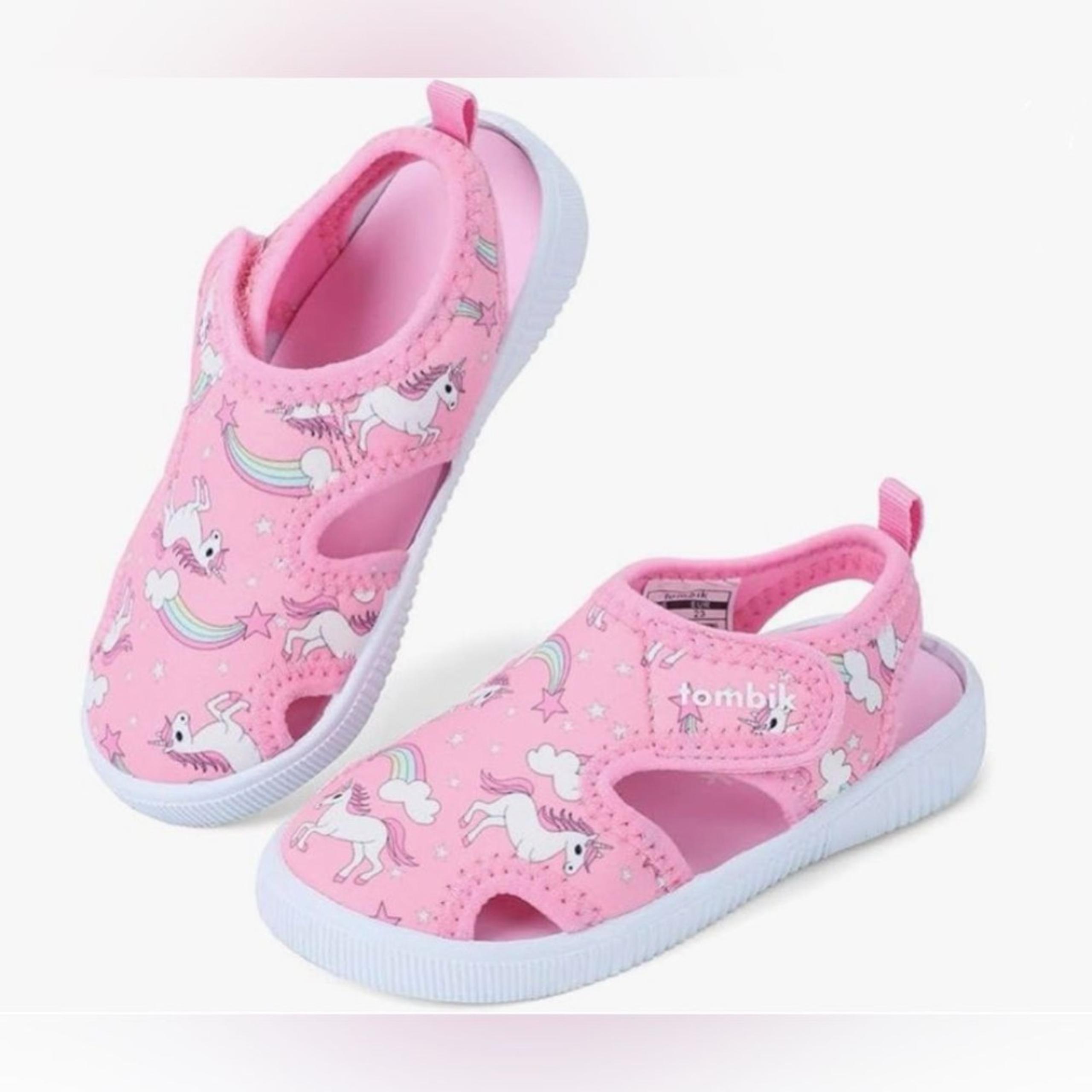 Tombik Pink Unicorn Toddler Water Beach Shoes