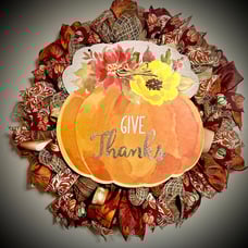 Handmade thanksgiving Wreath pumpkins autumn decorations