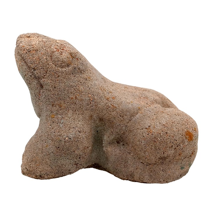 Frog Cement Sculpture Yard Art Toad Statue Concrete Pond Collectible Decor