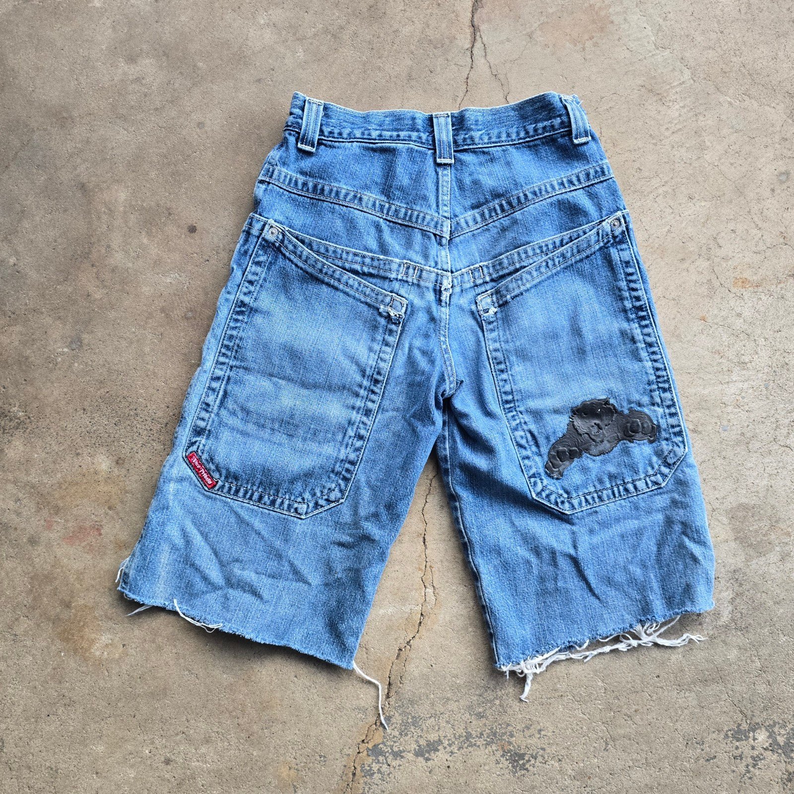 Vintage JNCO Tiger Jeans Youth Baggy Skate Cut Off Shorts 14
